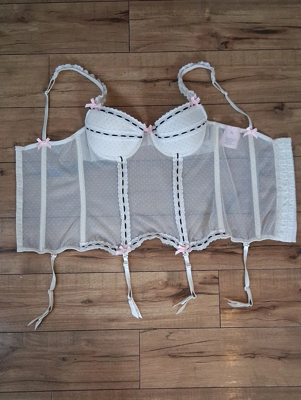 Victoria's Secret Sexy Little Things Garter Bustier Corset Top Sexy Lingerie 36C